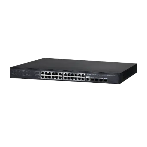 [DPFS4428-24GT-370] SWITCH 24 PORTS POE 10/100/1000 Base-T MANAGEABLE +4 RJ GB DAHUA