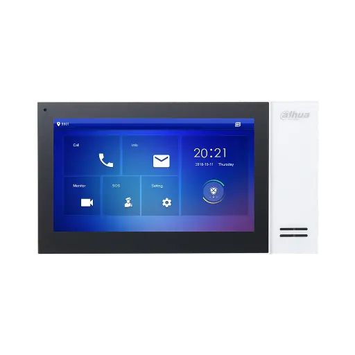 [DVTH2421FW-P] ECRAN TFT 7"  COULEUR IP POE BLANC  DAHUA