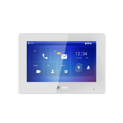 [DVTH5422HW] ECRAN TFT 7" COULEUR IP POUR PORTIER 2 FILS 48V ET POE 48  GEN2.DAHUA